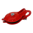 2 Ton (4,000 lbs WLL) 6" Single Sheave Snatch Yarding Block Pulley with Shackle – Heavy Duty Cable Wire Rope Pulley for Rigging, Lifting & Yarding