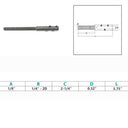 4 Pcs Marine 1/4"-20 Set Screw Threaded Stud For 1/8" Cable Wire Stainless Steel T316