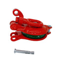 1 Ton Snatch Block Pulley, Single Sheave Yarding Block, Oval Eye Wire Rope Pulley, 2,000 Lbs WLL for Logging, Rigging, Towing