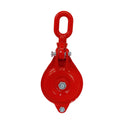 1.5 Ton Snatch Block Pulley, Single Sheave Yarding Block, Oval Eye Wire Rope Pulley, 3,000 Lbs WLL for Logging, Rigging, Towing