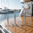 Galvanized Steel 4-Prong Grapnel Anchor – Heavy Duty Reef Anchor for Boat, Kayak, Canoe & Jet Ski Marine Use