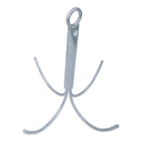 Galvanized Steel 4-Prong Grapnel Anchor – Heavy Duty Reef Anchor for Boat, Kayak, Canoe & Jet Ski Marine Use