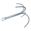 Galvanized Steel 4-Prong Grapnel Anchor – Heavy Duty Reef Anchor for Boat, Kayak, Canoe & Jet Ski Marine Use