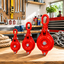 Cable Wire Snatch Block Pulley, Single Sheave Yarding Block for Logging, Rigging, Towing, Winching, and Hauling