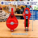 Single Sheave Snatch Yarding Block Pulley with Shackle – Heavy Duty Cable Wire Rope Pulley for Rigging, Lifting & Yarding