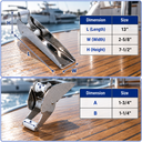 T316 Stainless Steel Anchor Bow Roller – Marine Boat Anchor Roller for Docking, Yacht & Rigging Systems