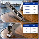 T316 Stainless Steel Anchor Bow Roller – Marine Boat Anchor Roller for Docking, Yacht & Rigging Systems