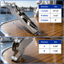 T316 Stainless Steel Anchor Bow Roller – Marine Boat Anchor Roller for Docking, Yacht & Rigging Systems