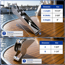 T316 Stainless Steel Anchor Bow Roller – Marine Boat Anchor Roller for Docking, Yacht & Rigging Systems