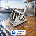 T316 Stainless Steel Anchor Chain Stopper Marine Boat Chain Lock for Chain, Anchor Stop with Locking Pawl