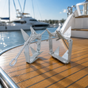 Heavy Duty Hot Dipped Galvanized Fold-And-Hold Anchor, Boat Anchor for Sailing, Yacht, Docking, Mooring, Fishing, and Marine Use