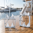 Heavy Duty Hot Dipped Galvanized Fold-And-Hold Anchor, Boat Anchor for Sailing, Yacht, Docking, Mooring, Fishing, and Marine Use