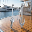 Heavy Duty Hot Dipped Galvanized Foldable Admiralty Anchor, Boat Kedge Anchor for Yacht, Sailboat, Docking, Mooring, and Marine Use