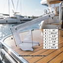 Heavy Duty Bruce Claw Anchor, Hot Dipped Galvanized Steel Boat Anchor for Yacht, Sailboat, Marine Docking