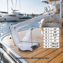 Heavy Duty Bruce Claw Anchor, Hot Dipped Galvanized Steel Boat Anchor for Yacht, Sailboat, Marine Docking