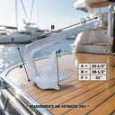Heavy Duty Bruce Claw Anchor, Hot Dipped Galvanized Steel Boat Anchor for Yacht, Sailboat, Marine Docking