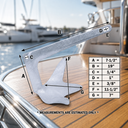Heavy Duty Bruce Claw Anchor, Hot Dipped Galvanized Steel Boat Anchor for Yacht, Sailboat, Marine Docking