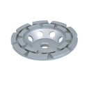 Double Row Diamond Grinding Cup Wheel 4-1/2", 5/8"-11 Arbor Grinder Wheel for Concrete, Stone, Block, and Masonry