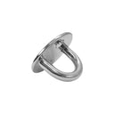 Stainless Steel Round Pad Eye Plate, Welded Formed Marine Boat Rigging Hardware for Wire Cable, Rope, and Deck Use - PACK 6