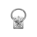 Marine Stainless Steel T304 Square Swivel Pad Eye with Ring, Welded Formed Anchor Plate for Boat, Dock, Tie Down, Rope - PACK 4