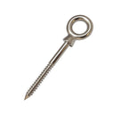 Marine Grade T316 Stainless Steel Lag Eye Bolt Screw, Heavy Duty Eye Screw Hook for Boat, Dock, Deck, Wood Mounting - PACK 5