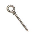 Marine Grade T316 Stainless Steel Lag Eye Bolt Screw, Heavy Duty Eye Screw Hook for Boat, Dock, Deck, Wood Mounting - PACK 5