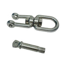 T316 Stainless Steel Eye Jaw Swivel for Marine Boat Mooring, Heavy Duty Anchor Swivel Connector for Chain, Rope, Dock, and Rigging Use