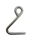T316 Stainless Steel Cunningham Hook for Marine Boat, Yacht Sailing Deck Rope Hardware for Dock, Line Control, Rigging - PACK 4