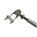 Marine T316 Stainless Steel Swageless Toggle Turnbuckle for Cable Rail Wire Rope, Adjustable Railing Tensioner for Deck, Stair, Dock - PACK 4