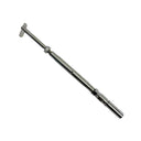 Marine T316 Stainless Steel Swageless and Drop Pin Turnbuckle for Cable Wire Rope, Adjustable Railing Tensioner for Deck, Stair - PACK 4