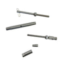 Marine T316 Stainless Steel Swageless and Drop Pin Turnbuckle for Cable Wire Rope, Adjustable Railing Tensioner for Deck, Stair - PACK 4