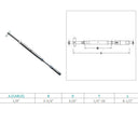 Marine T316 Stainless Steel Swageless and Drop Pin Turnbuckle for Cable Wire Rope, Adjustable Railing Tensioner for Deck, Stair - PACK 4
