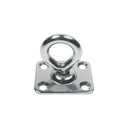 Boat Deck T316 Stainless Steel Square Pad Swivel Eye, Marine Rigging Lift Hardware for Rope, Chain - PACK 4