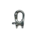 Marine Stainless Steel Rope Sheet Snap Shackle, Quick Release Rope Shackle for Yacht, Sailboat, Dock, Rigging - PACK 4