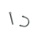 Wide D-Shackle with Screw Pin Marine Grade T316 Stainless Steel, Heavy Duty Anchor Rigging Shackle for Boat, Dock - PACK 4