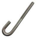Marine Boat T316 Stainless Steel J Bolt Spring Hook, J-Bolt J Hook Hardware for Rope, Chain, Cable, Dock - PACK 4