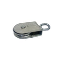 Marine T304 Stainless Steel Sheave Square Block for Wire Pulley, Rope Cable Pulley Block for Dock, Deck, Yacht - PACK 4