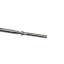 1/4" Threaded Drop Pin Hand Swage Stud Turnbuckle, T316 Stainless Steel Cable Wire Rope Tensioner for Railing and Rigging - PACK 4