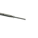 Marine T316 Stainless Steel Threaded Lag and Swage Stud Turnbuckle, Cable Wire Rope Tensioner for Deck, Dock - PACK 4