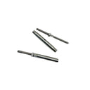 Marine T316 Stainless Steel Threaded Lag and Swage Stud Turnbuckle, Cable Wire Rope Tensioner for Deck, Dock - PACK 4