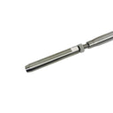 T316 Stainless Steel Thread Fork and Swage Stud Turnbuckle for 1/8" 3/16" 1/4" Cable, Wire Rope Railing Tensioner - PACK 4