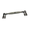 Marine T316 Stainless Steel Toggle and Toggle Pipe Turnbuckle, Cable Wire Rope Tensioner for Boat, Dock, Deck - PACK 4