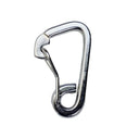 T316 Stainless Steel Harness Clip Spring Gate Snap Hook, Carabiner Hook for Marine, Boat, Rope, Chain - PACK 4