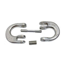 Stainless Steel T318LN Hammerlock Coupling Link, Connecting Link Connector for Chain, Lifting, Rigging - PACK 4