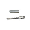 Push and Go Swageless Lag for Cable Rail, Marine Boat T316 Stainless Steel Wire Cable Railing Fitting for Deck and Dock - PACK 4