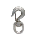 Drop Forged T316 Stainless Steel Swivel Hook, Swivel Eye Lifting Hook with WLL for Marine, Rigging, Chain - PACK 4