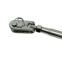 Marine Boat T316 Stainless Steel Toggle and Swageless Turnbuckle, Cable Wire Tensioner for Deck, Dock, Railing - PACK 4
