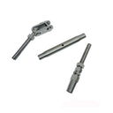 Marine Boat T316 Stainless Steel Toggle and Swageless Turnbuckle, Cable Wire Tensioner for Deck, Dock, Railing - PACK 4