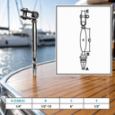 Marine Boat T316 Stainless Steel Toggle and Swageless Turnbuckle, Cable Wire Tensioner for Deck, Dock, Railing - PACK 4
