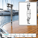 Marine Boat T316 Stainless Steel Toggle and Swageless Turnbuckle, Cable Wire Tensioner for Deck, Dock, Railing - PACK 4